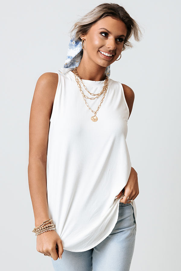 Backyard BBQ Shift Tank In Ivory