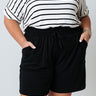 Ready For Aughts Shorts In Black   Curves Image - 1