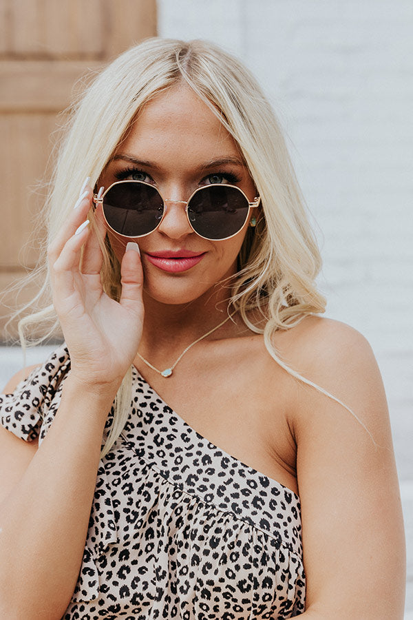 Coronado Beach Babe Sunnies in Gold