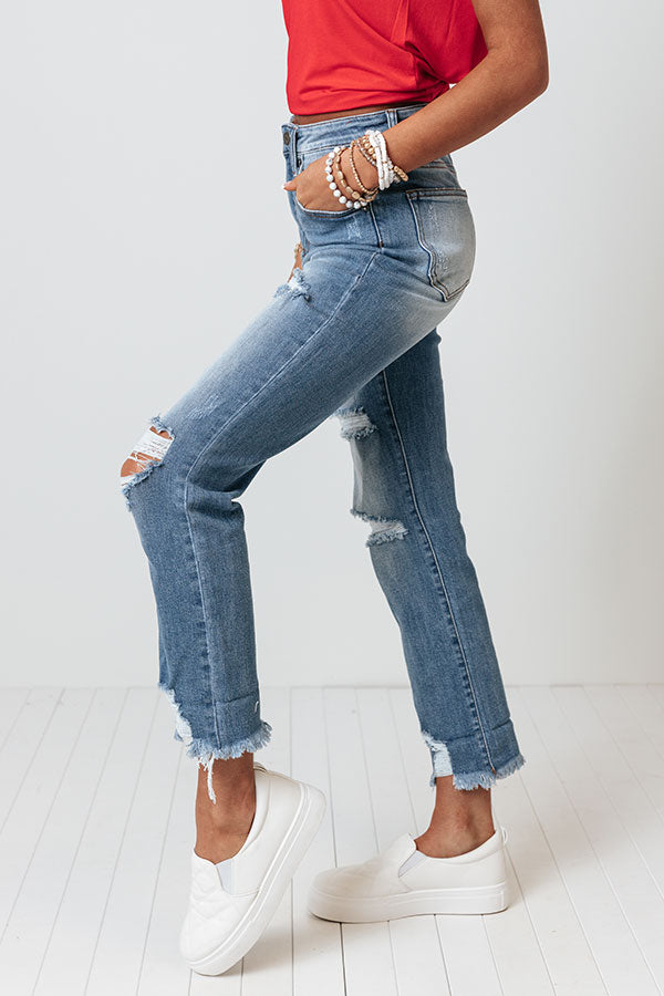 Risen The Avalon High Waist Distressed Jean