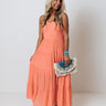 Coronado Crush Smocked Midi In Coral Image - 1