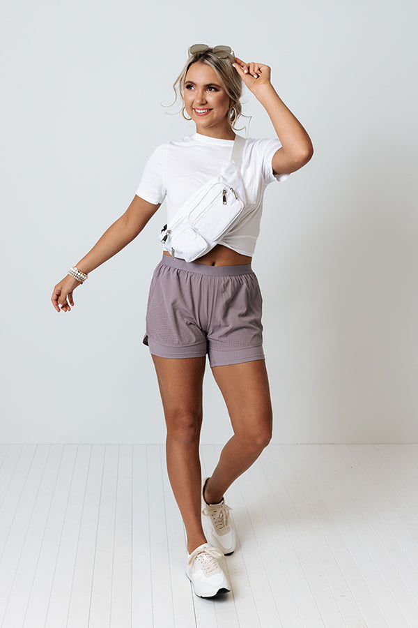 Light Jog Shorts In Heirloom Lilac
