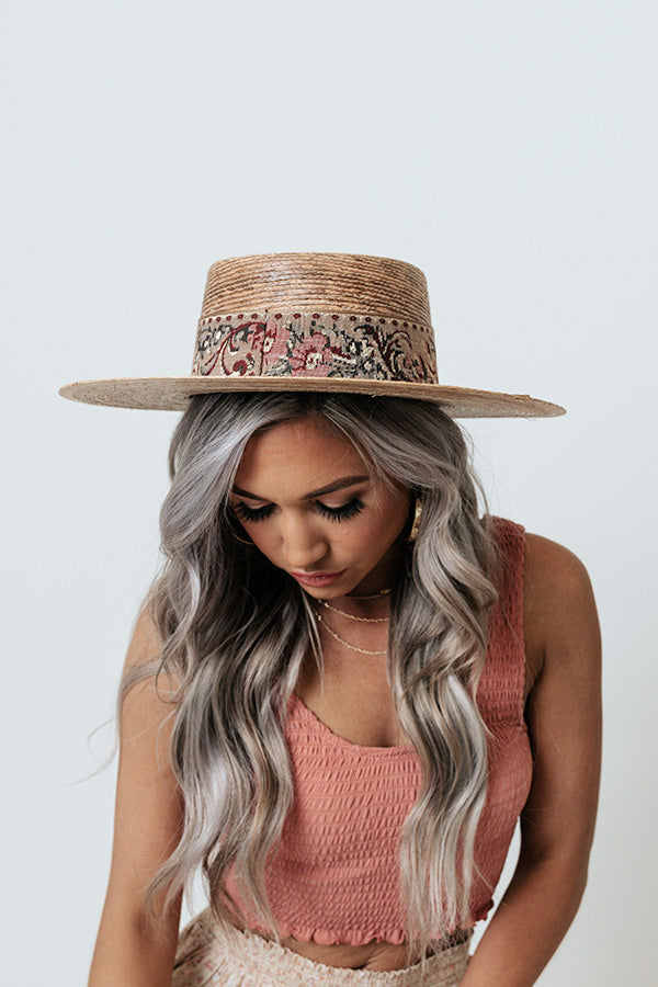 Just Groovin' Raffia Hat
