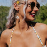 Resort Report Earrings In White Image - 1