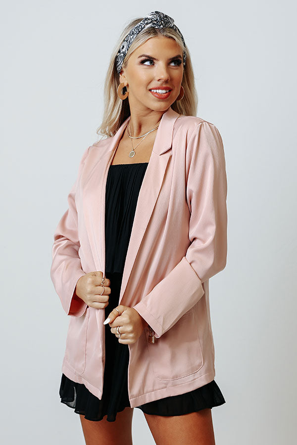 Magnolia Darling Blazer In Blush