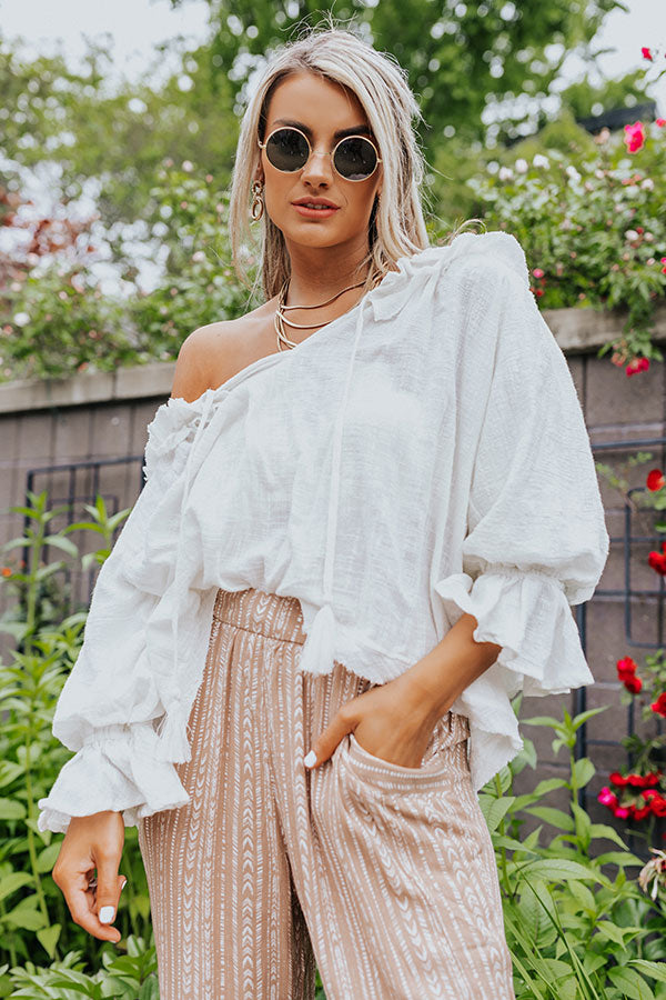 Beachy Sunrise Shift Top