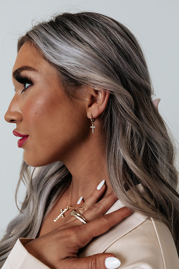 Feeling My Best Earrings In Gold