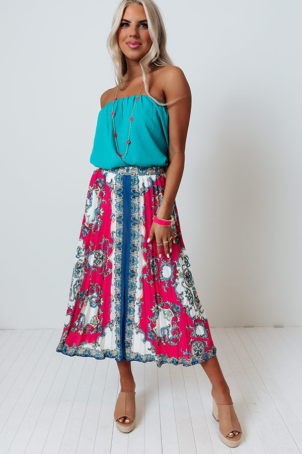 Take Me To Tortuga Pleated Skirt