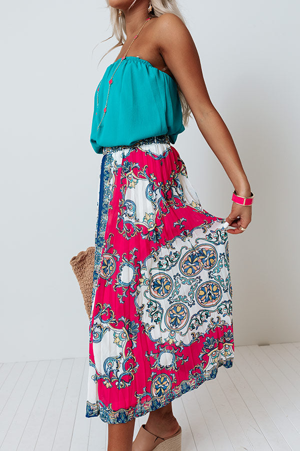 Take Me To Tortuga Pleated Skirt