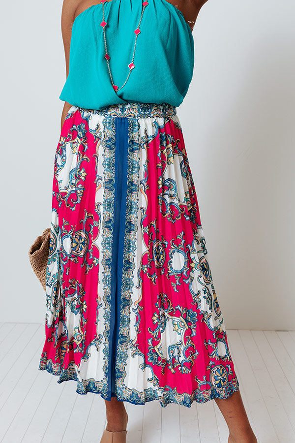 Take Me To Tortuga Pleated Skirt