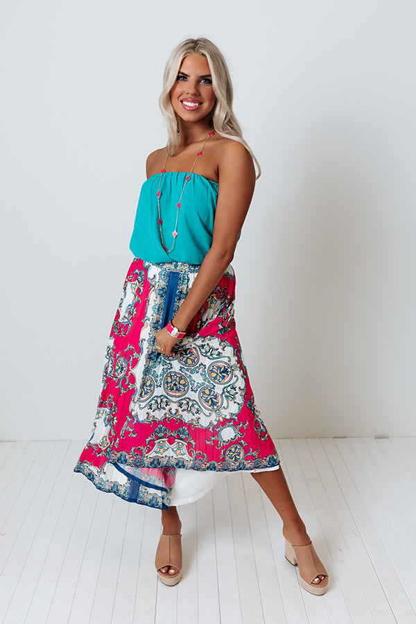 Take Me To Tortuga Pleated Skirt