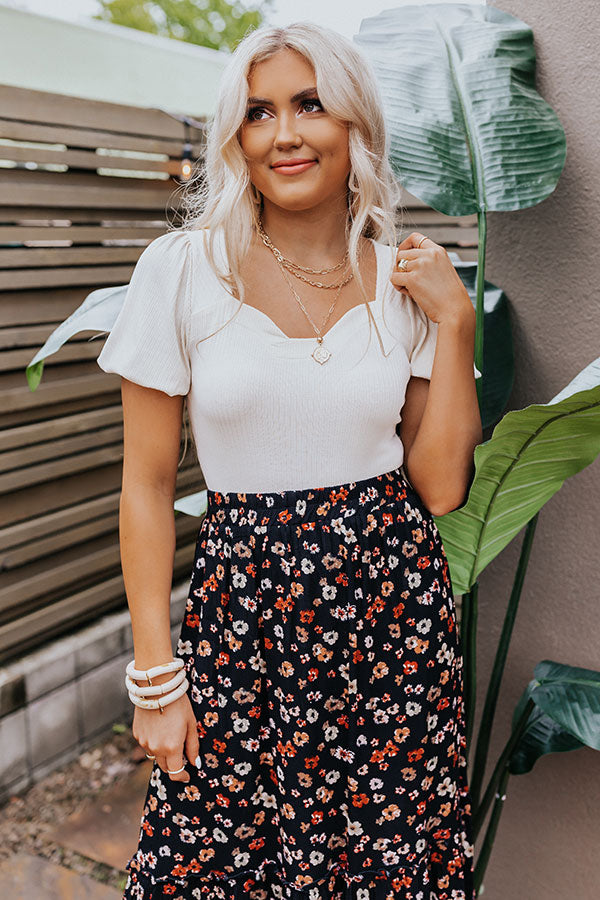 Dance And Romance Bodysuit In Cream