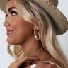 Kendra Scott Lila Vintage Gold Hoop Earrings in Pastel Shells Image - 1