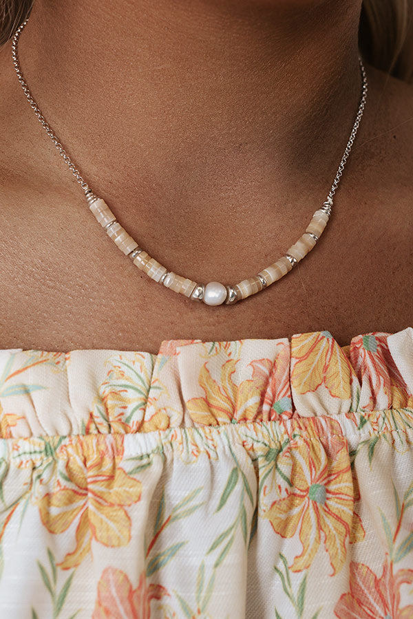 Kendra Scott Lila Vintage Silver Strand Necklace In Silver Natural Image - 1