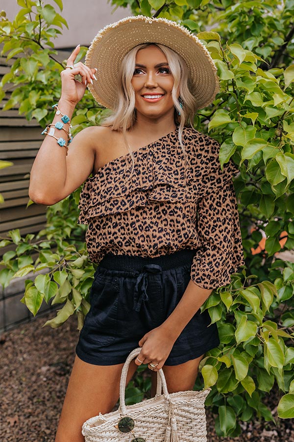 Manifest Your Dreams Leopard Shift Top