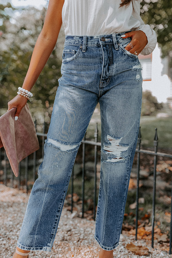 KanCan The Harris High Waist Distressed Relaxed Jean