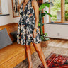 Major Event Floral Dress in Black Image - 1