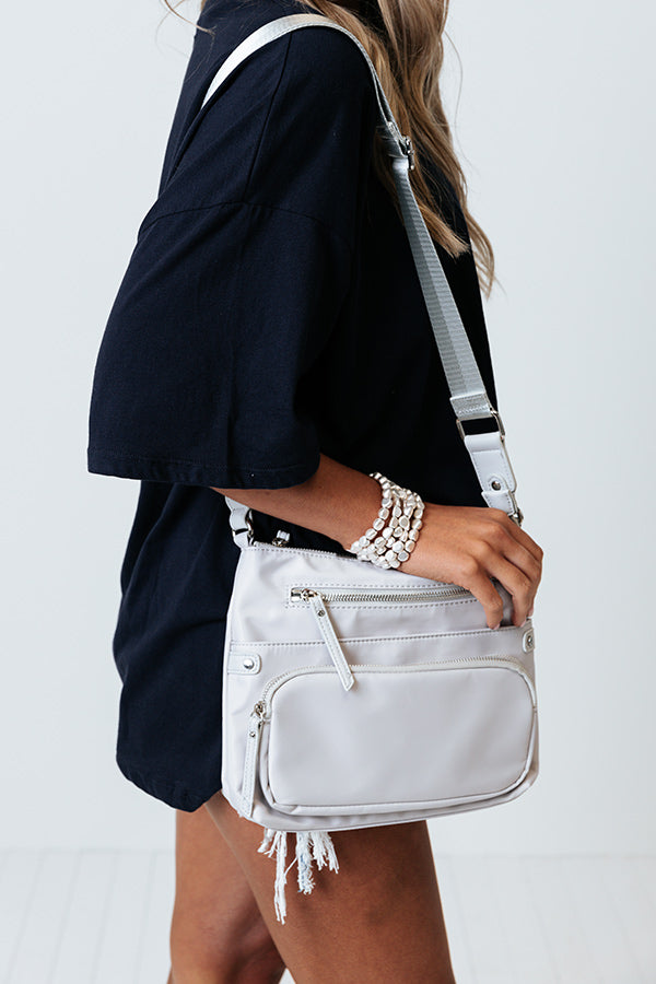 Picked First Crossbody In Grey