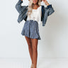 Simply Gorgeous Leopard Shorts In Blue Image - 1