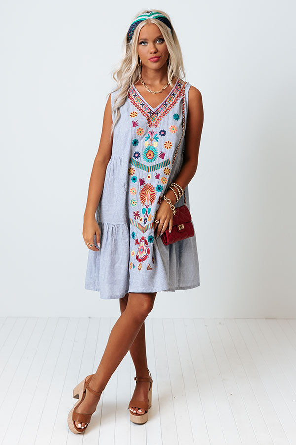 Tango Tuesday Embroidered Dress