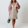 Ivy Dawn Floral Babydoll Dress In Ivory Image - 1