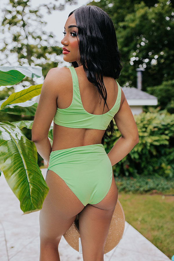 Hermosa Bikini Top in Lime