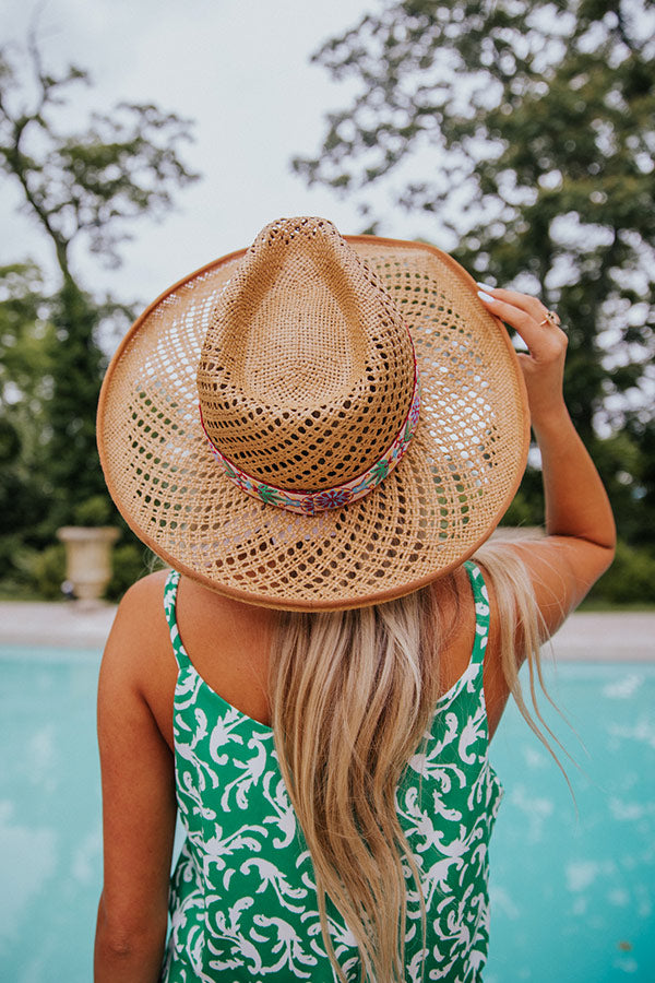 Floral Euphoria Straw Fedora