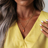 Kendra Scott Elisa Gold Triple Strand Necklace In Coral Illusion Image - 1