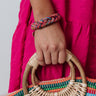 Kendra Scott Masie Gold Corded Friendship Bracelet In Coral Mix Paracord Image - 1