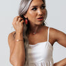 Kendra Scott Elaina Gold Braided Friendship Bracelet in Coral Illusion Image - 1
