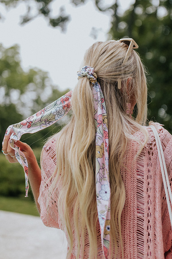 Wilder Scarf Hair Tie in Vintage Bloom Image - 1