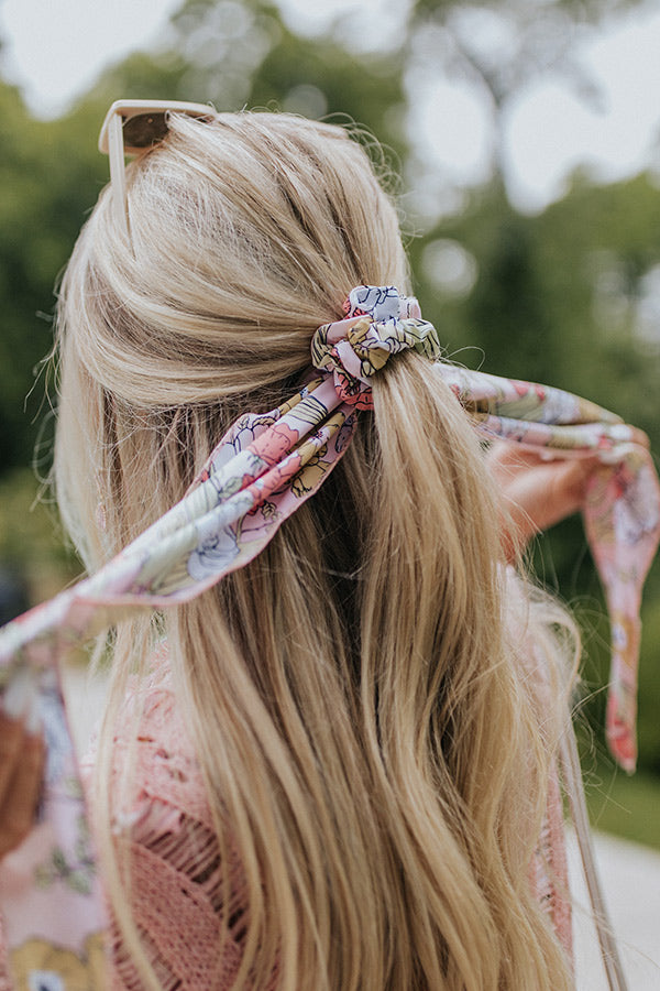 Wilder Scarf Hair Tie in Vintage Bloom
