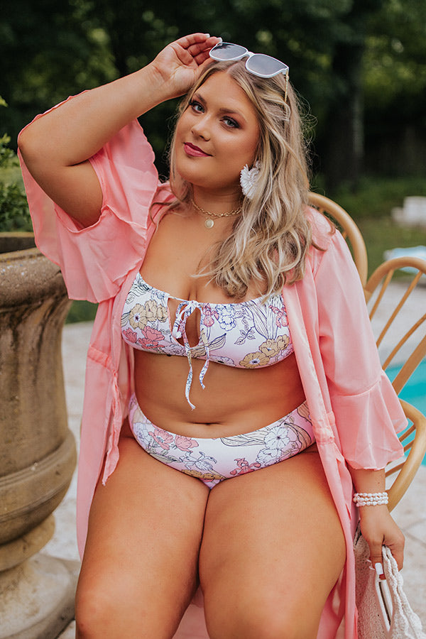 Palisades Bikini Top in Vintage Bloom Curves Image - 1