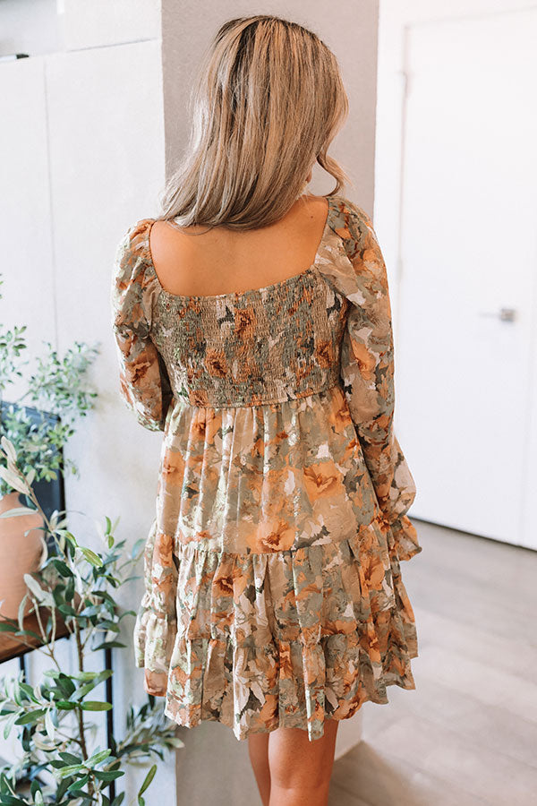 Addicted To Love Floral Dress In Pear