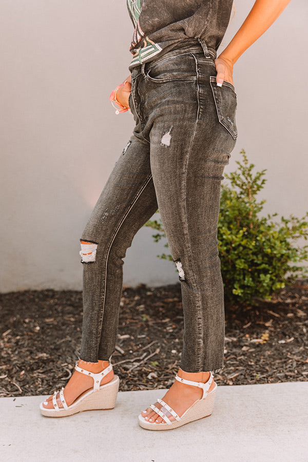 Risen The Branch High Waist Distressed Pants