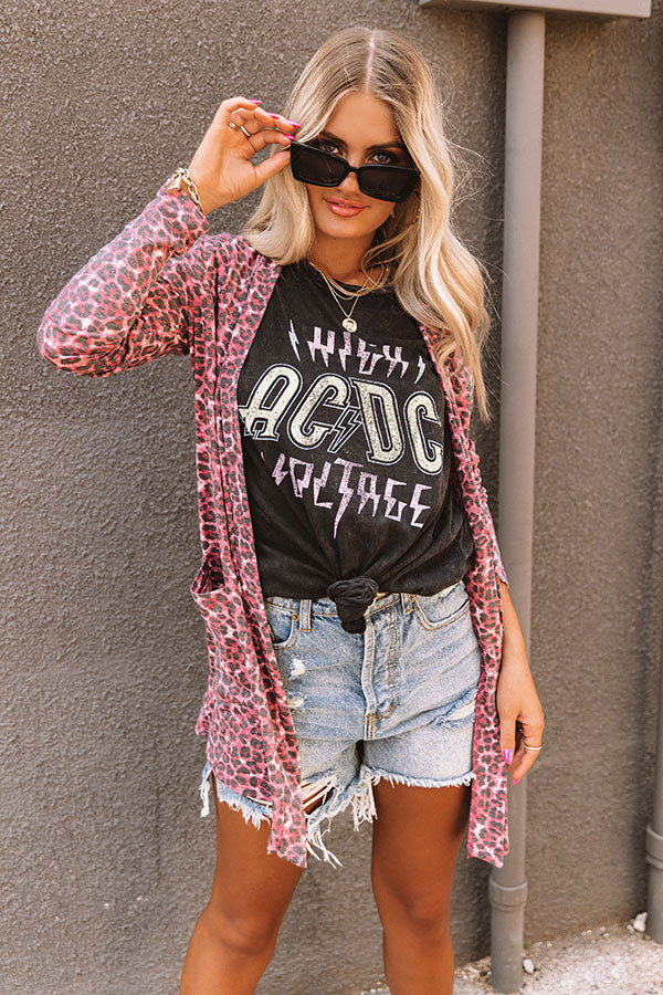 AC/DC High Voltage Distressed Graphic Tee Image - 1