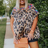 All Brand New Embroidered Leopard Top Curves Image - 1