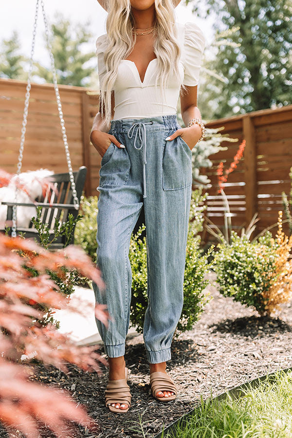 The Anya Chambray Joggers