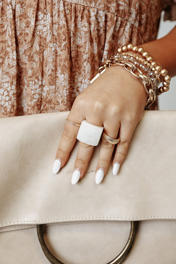 Cue The Calm Ring In White