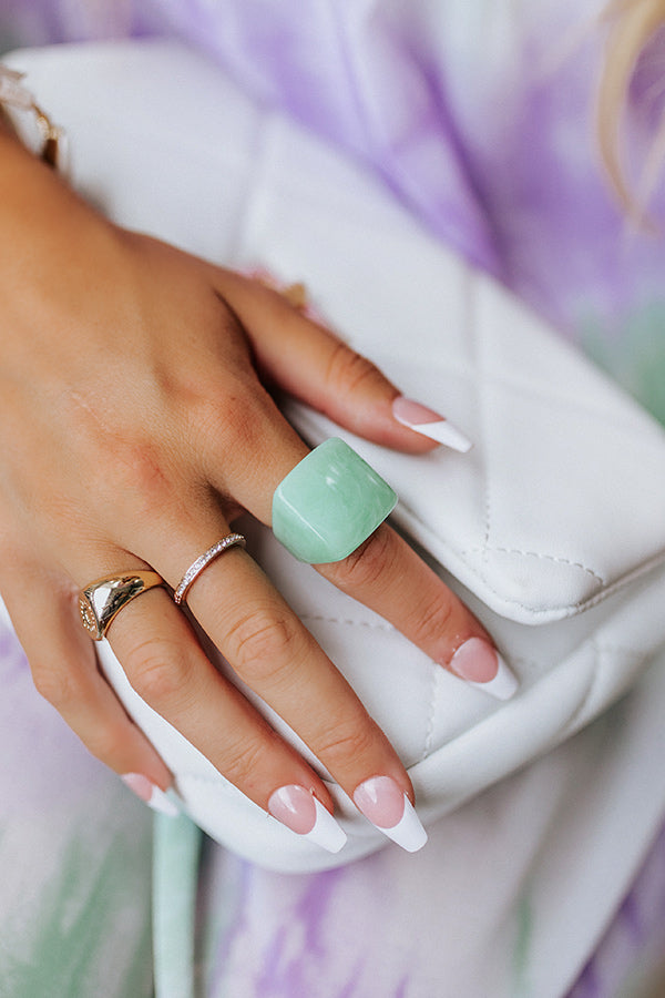 Cue The Calm Ring In Jade