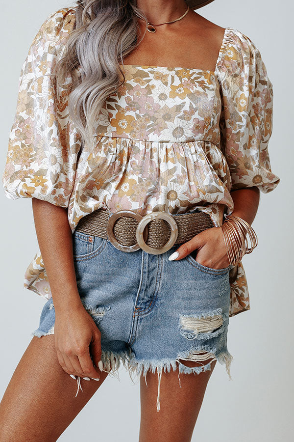 My Darling Dear Woven Belt In Brown
