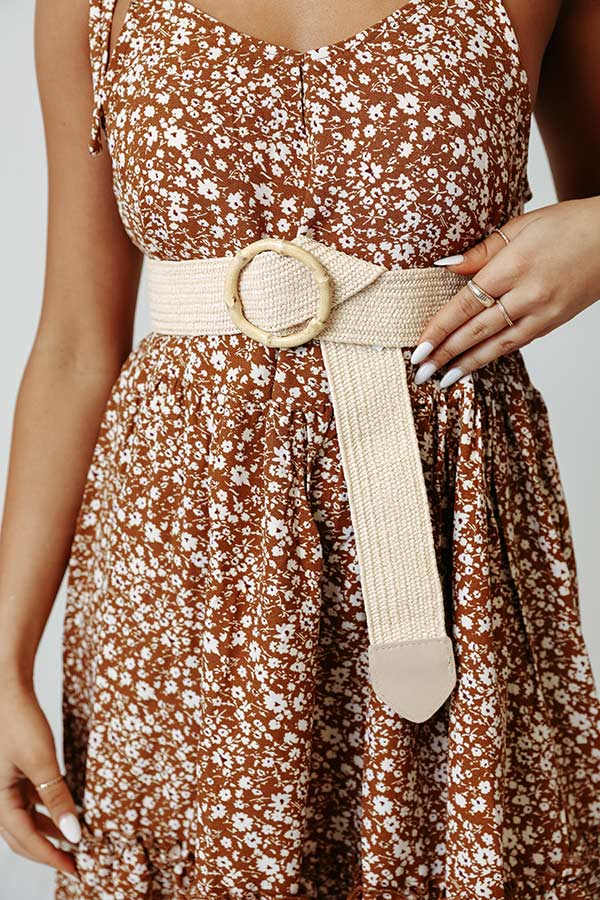 Local Dive Woven Belt In Cream