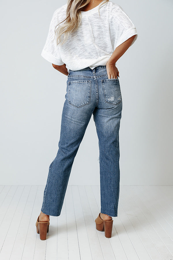 KanCan The Rowdy High Waist Distressed Relaxed Jean