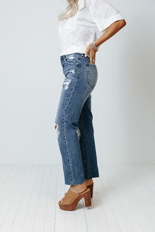 KanCan The Rowdy High Waist Distressed Relaxed Jean