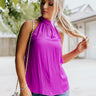 Good For You Satin Shift Top In Orchid Image - 1