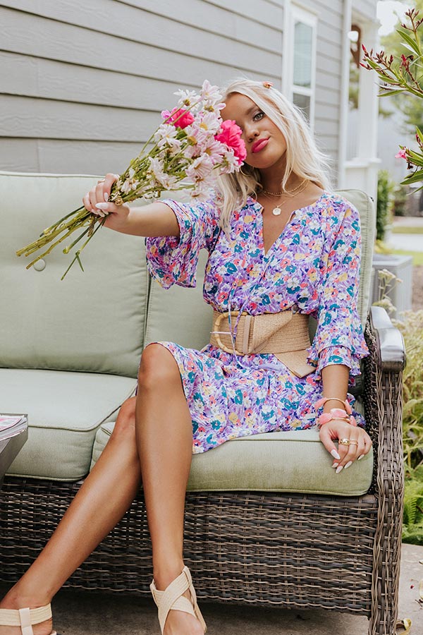 Cover Me In Florals Dress