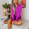 Effortless Success Satin Shift Top In Orchid Image - 1