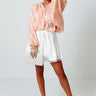 Certainly Chic Shift Top In Coral Image - 1