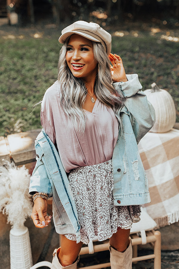 Daybreak Dreamer Shift Top In Dusty Purple