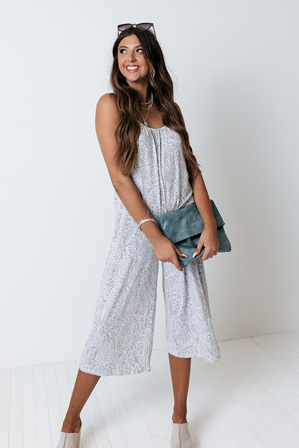 Kind And Casual Jumpsuit In Grey